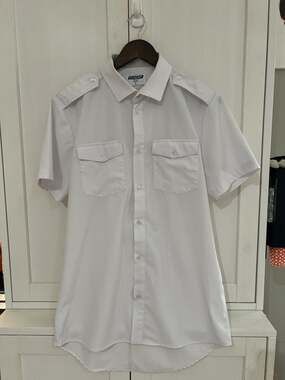 Flight Performance Short Sleeve Slim Fit Pilot Shirt Size L
